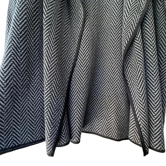 VINCE CAMUTO NWOT HERRINGBONE OPEN FRONT PURE COTTON CARDIGAN | SIZE: XXL - Picture 4 of 8